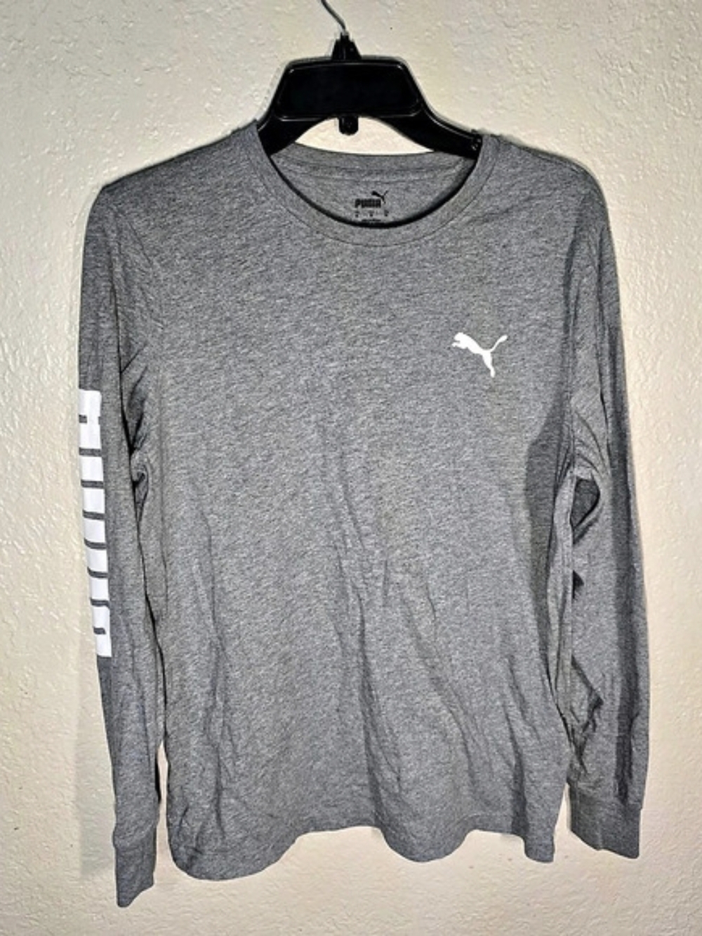 Puma Way 1 Long Sleeve Tee Gray Medium